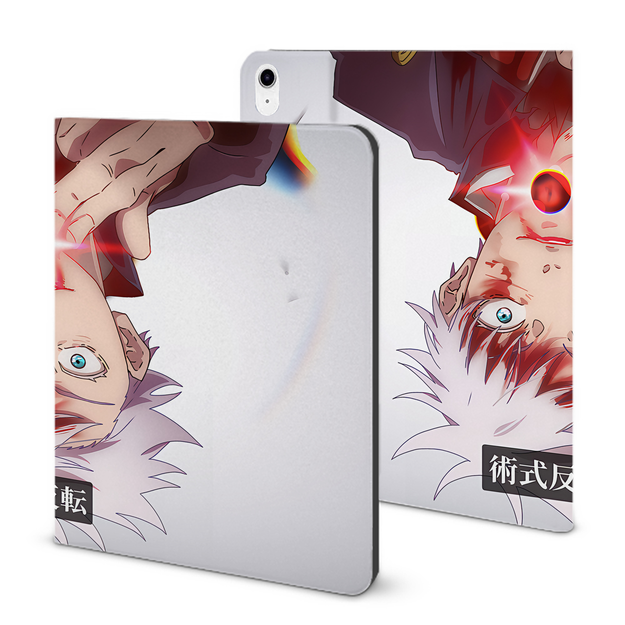 （画像用） 呪術廻戦 Jujutsu Kaisen IPad ケース ブック型 PUレザー TPU 耐衝撃 軽量 薄型 ペン収納なし 全面保護 IPad 各モデル対応